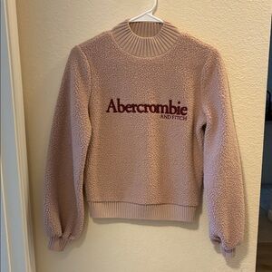 Abercrombie & Fitch Women's Blush Pink Fleece Sweater